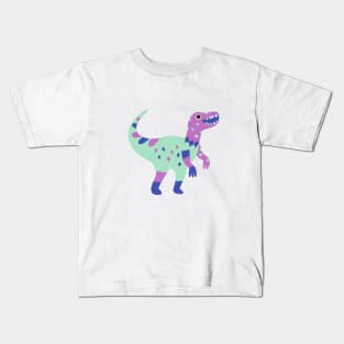 Cartoon Velociraptor Kids T-Shirt